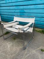 WASSILY Breuer Bauhaus wit leer Italy goede staat vintage, Ophalen, Zo goed als nieuw, Leer, Minder dan 50 cm