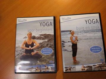 Dvd's Yoga voor beginners + Yoga buig en strek oefeningen beschikbaar voor biedingen