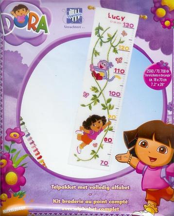 Cado dora borduurpakket groeimeter, lucy beschikbaar voor biedingen