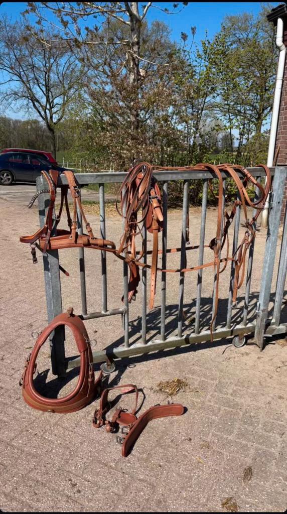 Mentuig biotane maat shet van tjeu & menwagen 19 inch, Dieren en Toebehoren, Paarden en Pony's | Hoofdstellen en Tuigage, Zo goed als nieuw