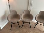 Zuiver Albert Kuip Armstoel beige stof 3 stuks, Huis en Inrichting, Stoelen, Ophalen, Gebruikt