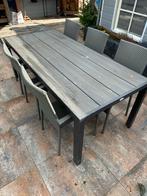 Tuinset tafel stoelen, Ophalen, Overige materialen, Gebruikt, 6 zitplaatsen