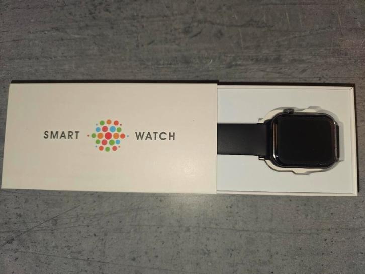 Smart Watch Zwart Nieuw, Sieraden, Tassen en Uiterlijk, Smartwatches, Nieuw, Android, Zwart, Afstand, Calorieverbanding, Slaap