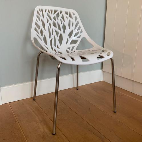 Stoel Forest kuipstoel wit design stoel designstoel, Huis en Inrichting, Stoelen, Gebruikt, Eén, Kunststof, Wit, Ophalen