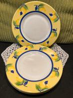 Ontbijtbord citroenen Luminarc (200126), Gebruikt, Ophalen of Verzenden, Glas, Bord(en)