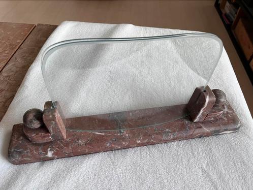 Marmeren art deco fotolijst met gebogen glas!, Antiek en Kunst, Antiek | Woonaccessoires, Ophalen of Verzenden