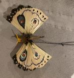 Antieke kerstbal - Vlinder / Mot, Ophalen of Verzenden, Gebruikt