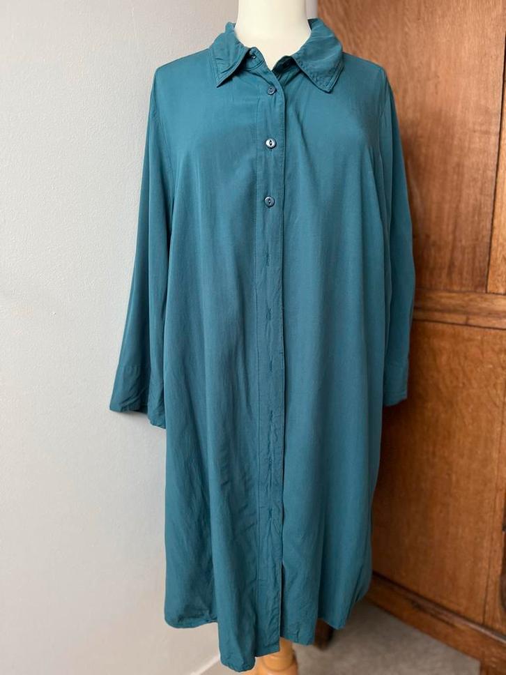 Leuke Blauw/ groene SC blouse 46-48 Studio Clothing, Kleding | Dames, Blouses en Tunieken, Zo goed als nieuw, Maat 46/48 (XL) of groter