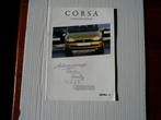 Opel Corsa Sonder Modelle 4 / 1997 20 pag. Duits, Opel, Zo goed als nieuw, Verzenden