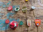 43 vintage speldjes jaren 60-70 .plastic en metalen speldjes, Verzenden, Gebruikt, Overige onderwerpen, Speldje of Pin