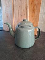 Theepot dille en kamille emaille, Ophalen, Overige materialen, Overige typen, Zo goed als nieuw
