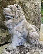 Tuinbeeld hond, Ophalen, Gebruikt, Beton, Dierenbeeld