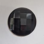 My iMenso cat's eye insignia grande mezza insignia onyx face, Ophalen of Verzenden, Zo goed als nieuw, Zwart, Zilver