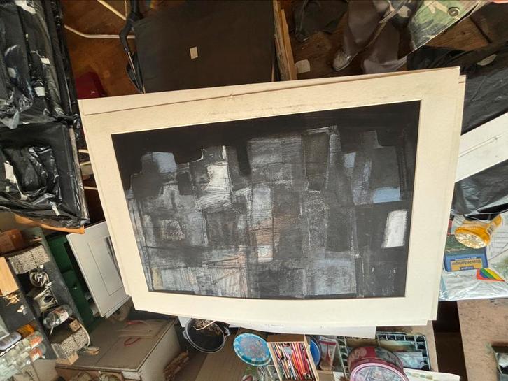 ARNO VAN YPEREN, abstract kunstwerk, Antiek en Kunst, Kunst | Schilderijen | Abstract, Ophalen of Verzenden