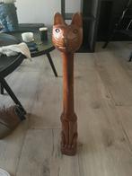 Handgemaakte houten poes, Antiek en Kunst, Kunst | Beelden en Houtsnijwerken, Ophalen