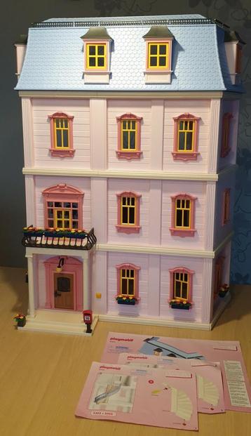 Playmobil Herenhuis + uitbreiding & inrichting 5303, 6453