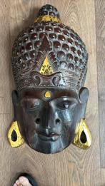 Te koop 2 handuitgesneden boeddha hoofden, Huis en Inrichting, Woonaccessoires | Boeddhabeelden, Ophalen of Verzenden, Zo goed als nieuw