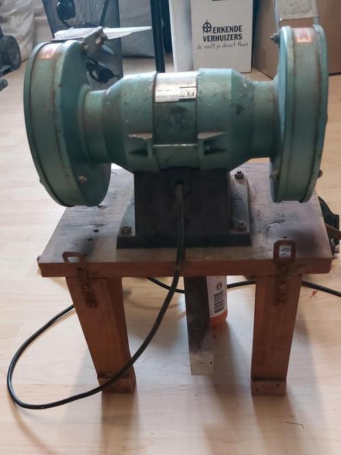 VINTAGE Paramo no: 61 klemmen en Kinzo slijpset, Doe-het-zelf en Verbouw, Gereedschap | Slijpmachines, Gebruikt, Werkbankslijpmachine