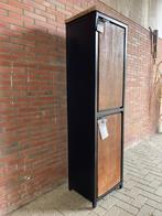 LOCKERKAST massiefmango deuren metaal frame zwart nu actie, Ophalen of Verzenden, Nieuw, Opbergkast 2deuren mango blank /metaal 50 breed nu actie