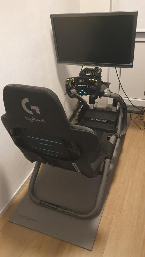 Trophy simrig, Fanatec CSL DD stuur, direct-drive en pedalen, Computers en Software, Joysticks, Gebruikt, Ophalen