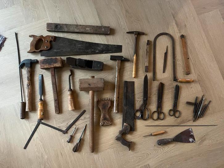 Partij antiek/oud gereedschap - alleen ophalen, Doe-het-zelf en Verbouw, Gereedschap | Handgereedschap, Gebruikt, Ophalen