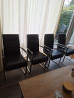 Eetkamerstoelen, Huis en Inrichting, Stoelen, Ophalen, Gebruikt, Zwart, Metaal