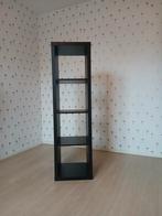 Ikea Kallax kast - 4 vakken - Zwartbruin, Huis en Inrichting, Kasten | Boekenkasten, Ophalen, 50 tot 100 cm, Zo goed als nieuw