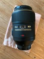 Nikon 105mm f/2.8G AF-S VR, Audio, Tv en Foto, Fotografie | Lenzen en Objectieven, Verzenden, Zo goed als nieuw, Macrolens