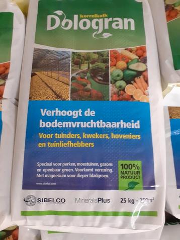 Kalkkorrels zakken 25 kg beschikbaar voor biedingen