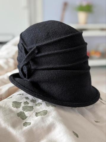 Zwarte Woolmark hoed van Bader beschikbaar voor biedingen