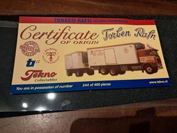 Tekno Torben Rafn Truck Model - Limited Edition beschikbaar voor biedingen