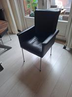 4 Zwarte Eetkamerstoelen - Gebruikt met Beschadigingen, Huis en Inrichting, Gebruikt, Zwart, Ophalen of Verzenden, Vier