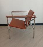 Le Corbusier LC1 Fauteuil Cognac - Strak Design, Huis en Inrichting, Ophalen