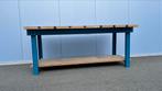 Werkbank met houten blad, Doe-het-zelf en Verbouw, Werkbanken, Ophalen, Gebruikt, 170 cm of meer