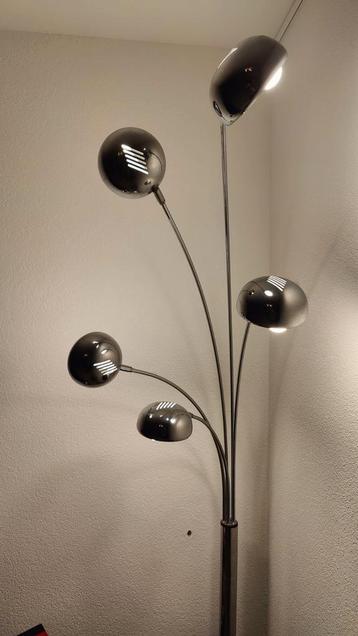 Five Fingers Vloerlamp met Marmeren Voet max 40 Watt per lam beschikbaar voor biedingen