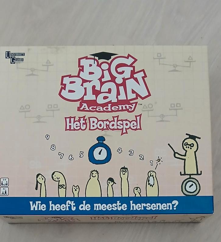 Big Brain Academy Het Bordspel - Hersenen Trainen!, Hobby en Vrije tijd, Gezelschapsspellen | Bordspellen, Gebruikt, Ophalen of Verzenden