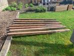 Hardhouten palen 9*9, Tuin en Terras, Schuttingen, Gebruikt, Minder dan 3 meter, Hout, 1 tot 2 meter