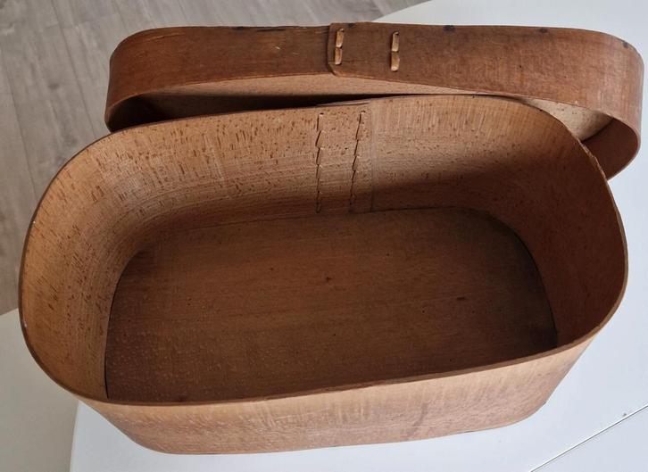 Oude Houten Doos met Deksel, Antiek en Kunst, Curiosa en Brocante, Ophalen of Verzenden