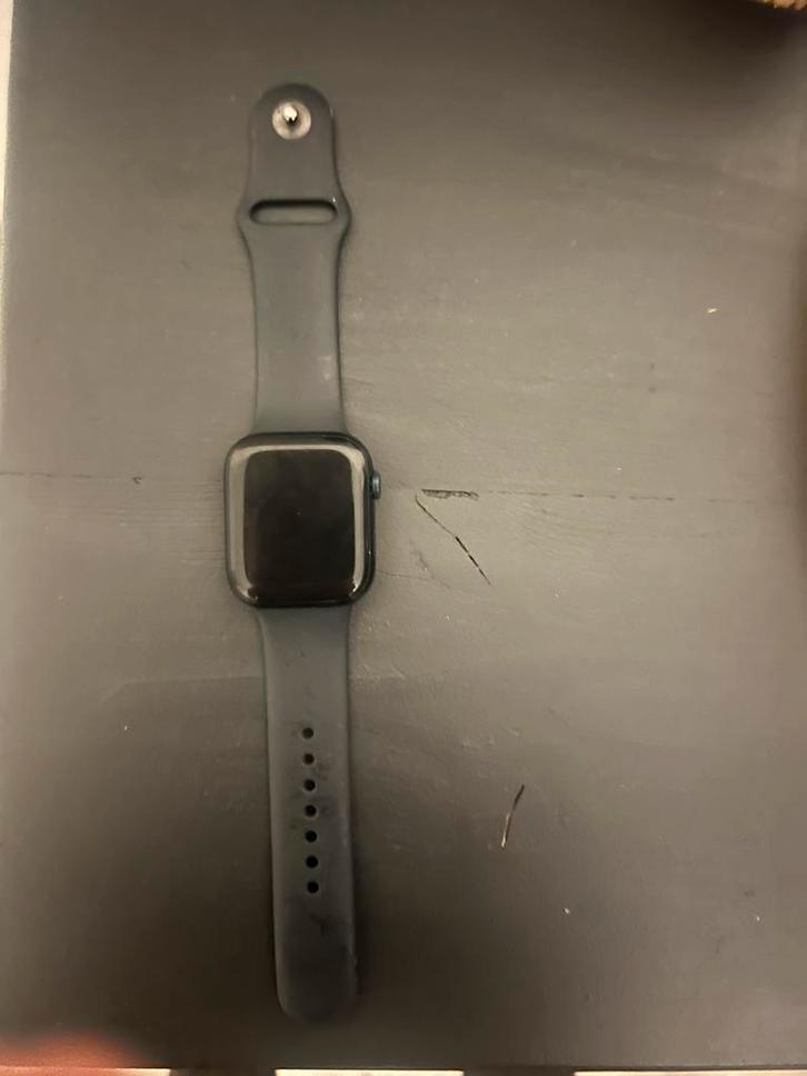 Apple watch series 7, Sieraden, Tassen en Uiterlijk, Smartwatches, Gebruikt, iOS, Zwart, Ophalen of Verzenden