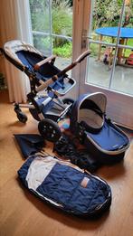 Joolz - blauwe kinderwagen met toebehoren, Kinderen en Baby's, Ophalen, Gebruikt, Overige merken, Verstelbare duwstang