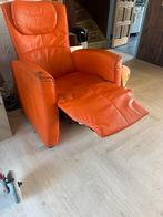 Relaxstoel / Relaxfauteuil Leder, Huis en Inrichting, Fauteuils, Ophalen, Gebruikt, Minder dan 75 cm, Leer