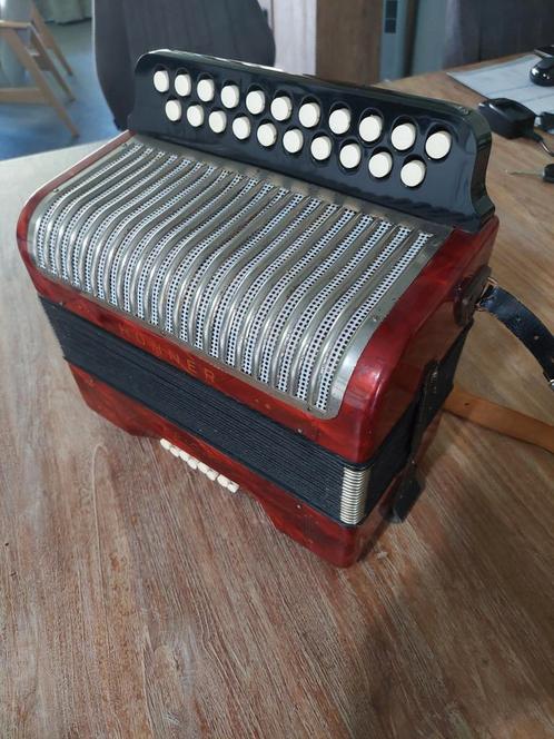 Accordeon Hohner Erica in perfecte staat., Muziek en Instrumenten, Accordeons, Zo goed als nieuw, Hohner, Ophalen of Verzenden