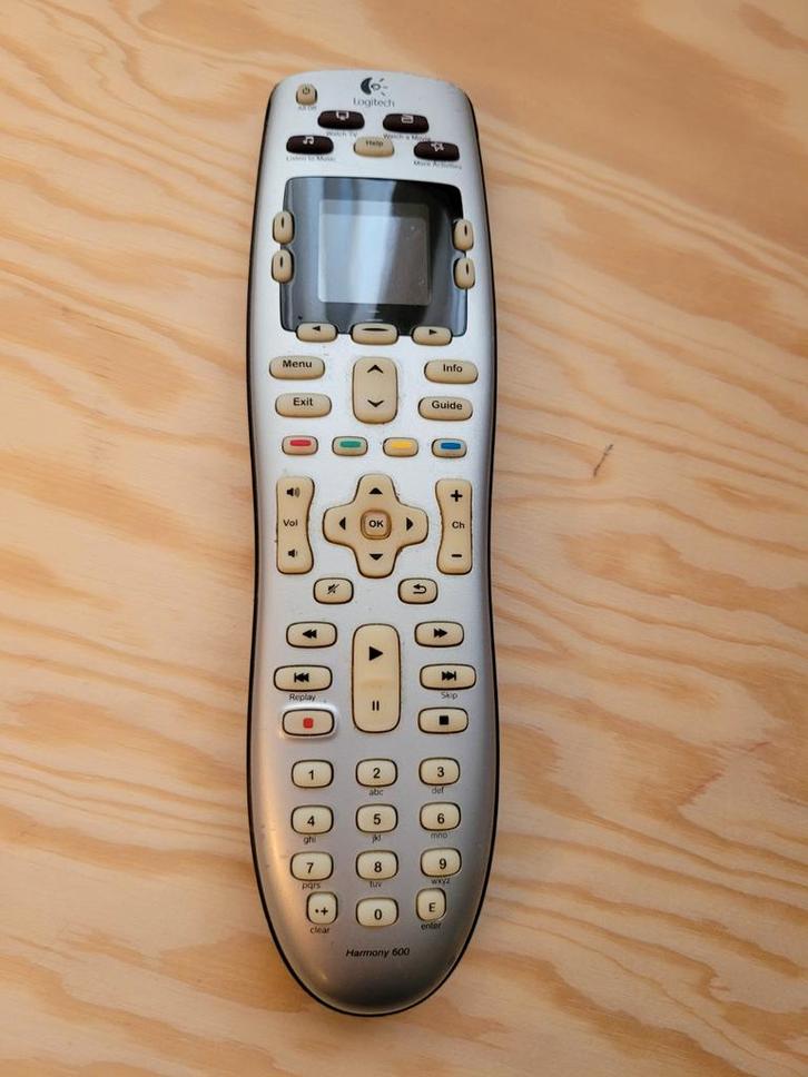 Logitech Harmony 600 Universele Afstandsbediening, Audio, Tv en Foto, Afstandsbedieningen, Gebruikt, Universeel, Dvd, Game console