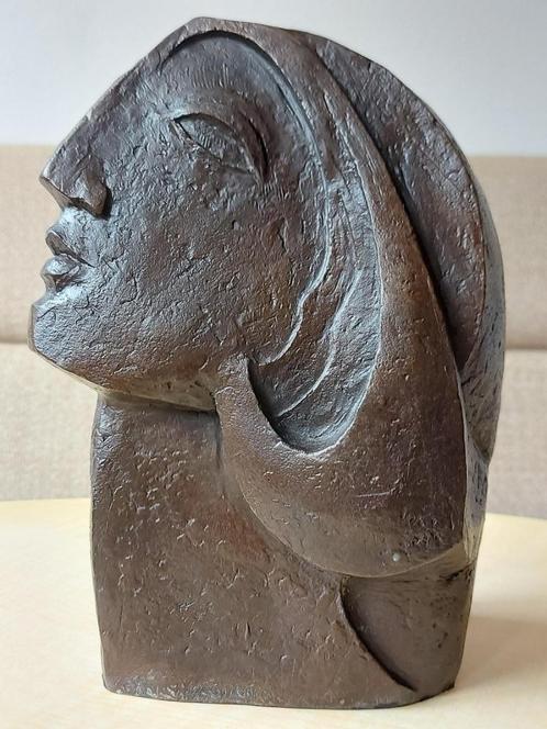 Bronzen Beeld Vrouw Buste Gesigneerd Pablo Picasso Nummer, Antiek en Kunst, Kunst | Beelden en Houtsnijwerken, Ophalen of Verzenden