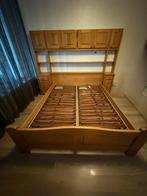 Slaapkamer (vol eiken), Huis en Inrichting, Ophalen, Gebruikt, Bruin, Tweepersoons