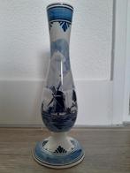 Delftsblauwe Vaas met Molen, Ophalen of Verzenden