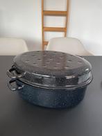 Braadpan met Deksel - Zwart Gespikkeld Nieuw, Ophalen, Gebruikt, Overige materialen, Koekenpan of Braadpan