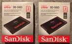 Twee stuks SanDisk Ultra 3D 2TB sata ssd's, Computers en Software, Harde schijven, Intern, 2TB, Gebruikt, Laptop