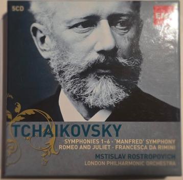 Tchaikovsky Symfonieën - Rostropovich - 5CD Boxset beschikbaar voor biedingen