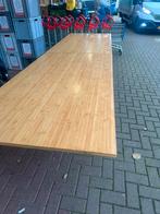 Grote vergadertafel 360x100 cm met ijzeren poten, Huis en Inrichting, Tafels | Eettafels, Ophalen, Gebruikt, 100 tot 150 cm, 200 cm of meer